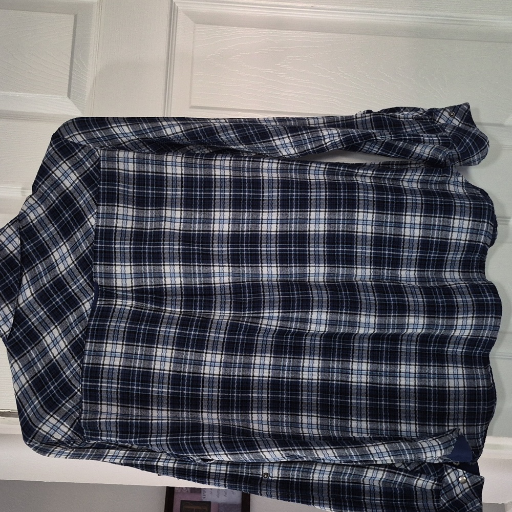 EUC KUT FROM THE KLOTH Snap Down, Collared, Long/Fold Up Sleeve Shirt Size Med - Picture 3 of 8